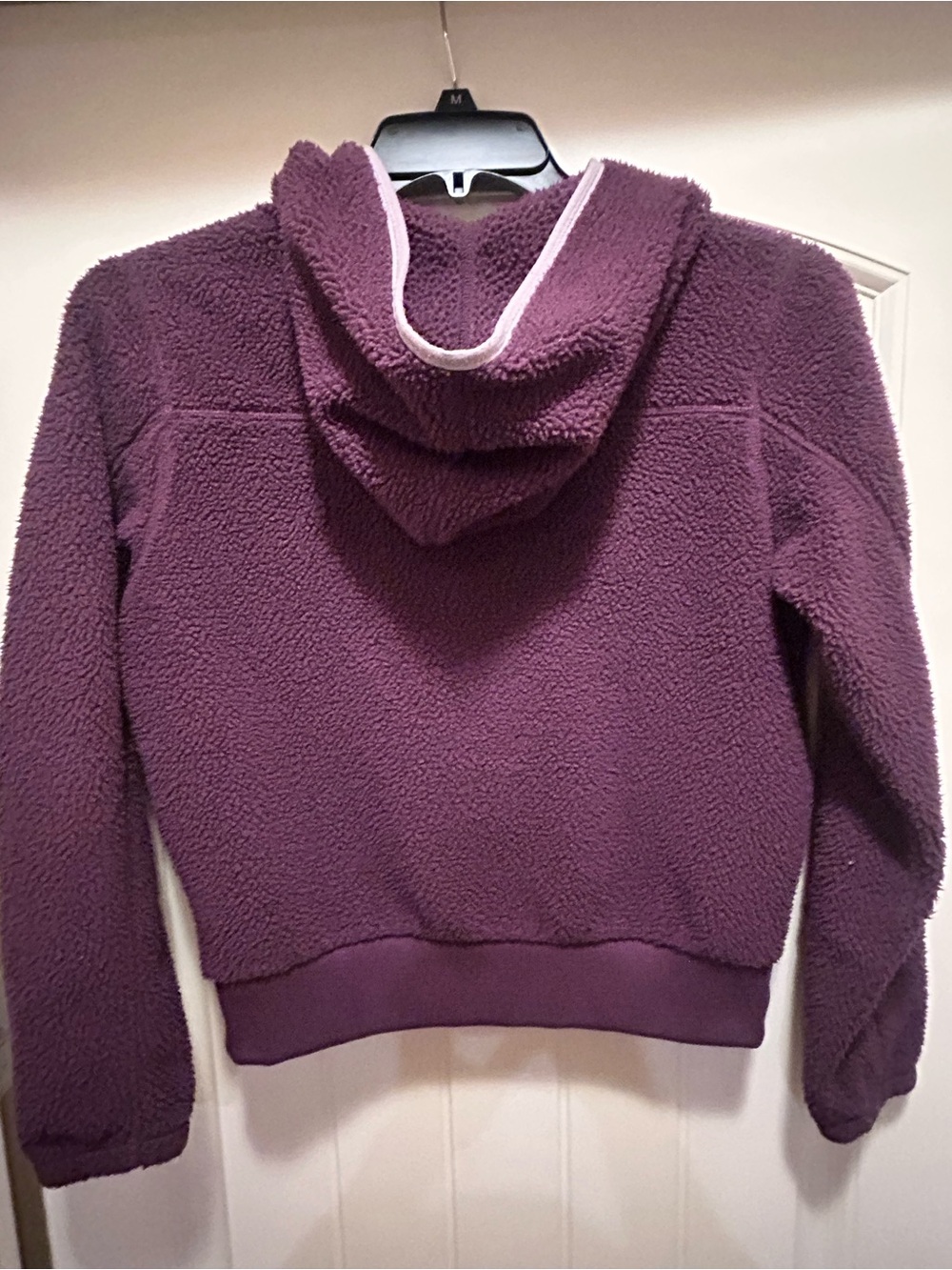 The North Face Deep Purple Sherpa Fleece Jacket with Light Trim - Picture 4 of 4